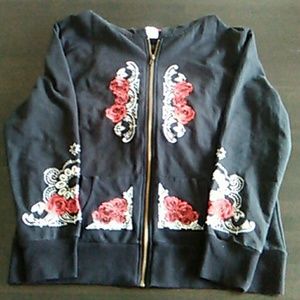 XL Back in the Saddle zip- up hoodie